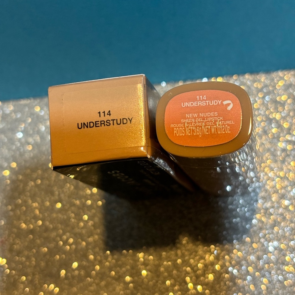 BNIB! HTF! MARC JACOBS New Nudes Sheer Gel Lipstick in UNDERSTUDY 114 ๐๐ - Picture 2 of 8